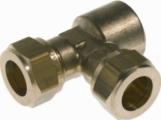 T-stuk bn/knel 15x15x1/2"